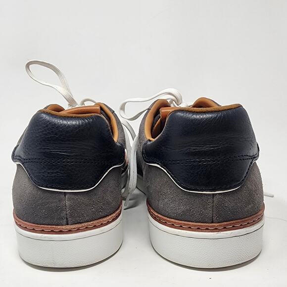 Allen Edmonds Sneakers Men 11.5 D Alpha Lace-Up Low Top Grey Suede SOLE Insoles - Picture 6 of 13